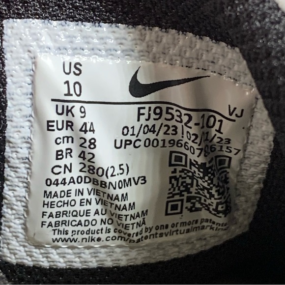 🐼 [BRAND NEW] NIKE TECH HERA WHITE BLACK MENS SHOES SIZE 10 SNEAKERS 🐼 - Picture 10 of 11